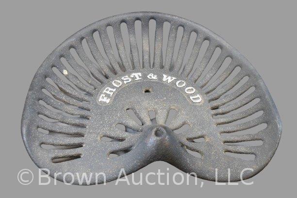 Cast Iron Frost and Wood tractor seat