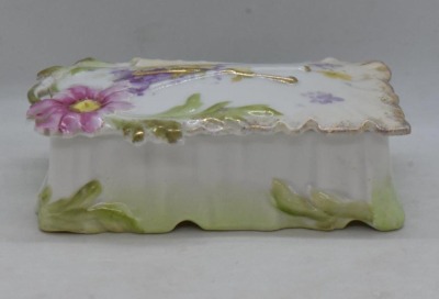 (3) RSP trinket/ match cov. boxes, floral designs and mold - 10