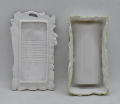 (3) RSP trinket/ match cov. boxes, floral designs and mold - 13