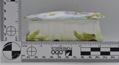 (3) RSP trinket/ match cov. boxes, floral designs and mold - 24