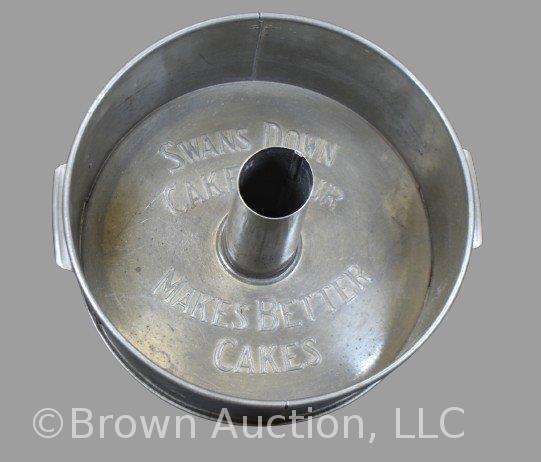 1923 Swans Down Cake Flour tin bundt pan