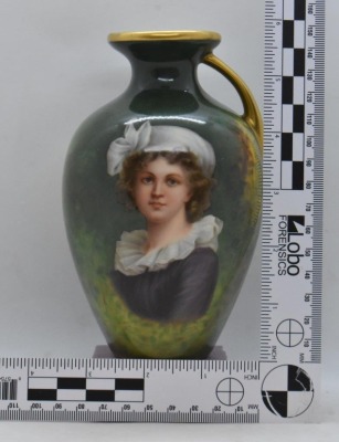 R.S. Prussia LeBrun II portrait 6" vase - 8