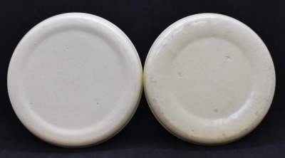 Pair of Roseville Juvenile Baby Plates: Standing Rabbits - 4