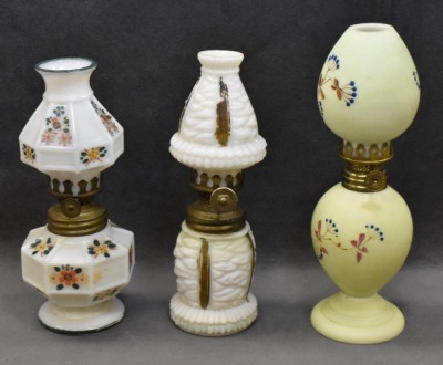 (3) Miniature oil lamps - 2