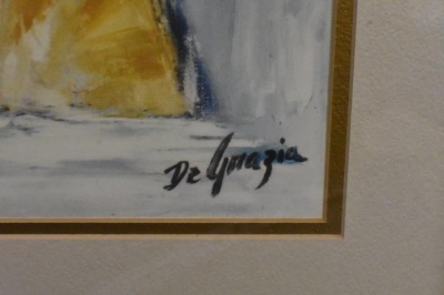 Framed Ted DeGrazia "Water Maidens" art print - 3