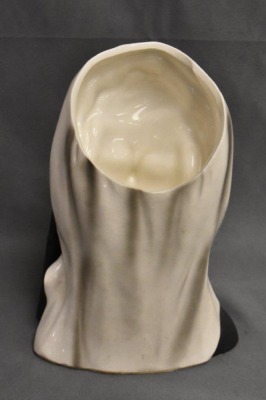 1964 Jackie Kennedy in mourning lady head vase, 6" tall - 3