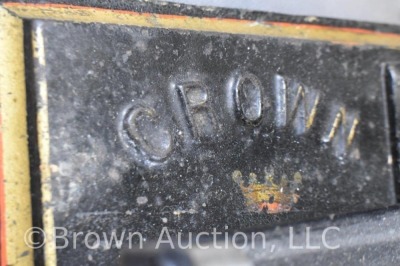 Cast Iron seamstress tool - "Crown" fluting iron, Pat. 1875 - 7