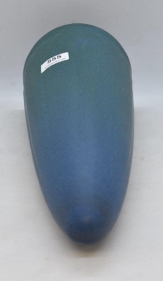 Rookwood #2107 9.5" wall pocket, blue/greens glaze, 1917 - 5