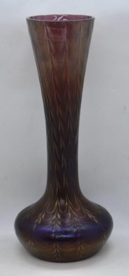 Amethyst Murano Art Glass 10" vase - 3