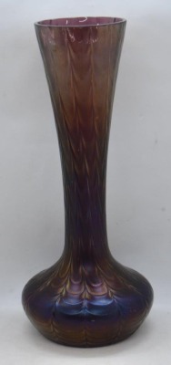 Amethyst Murano Art Glass 10" vase - 4