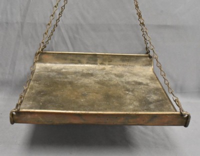 General store hanging scale w/ pan by Landers, Frary and Clark - 3