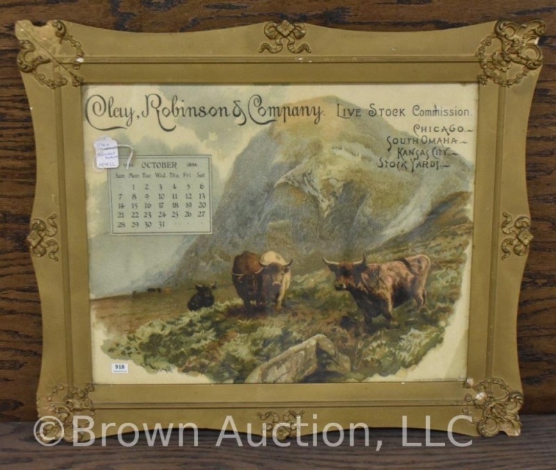 1894 (October) Clay, Robinson and Co. Livestock Commission advertising picture