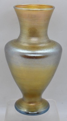 L.C. Tiffany gold Favrile vase, 6.75"t - 4