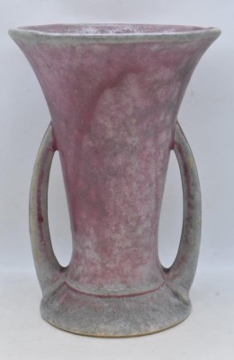 Burley Winter Art Deco 8" vase, mottled purple - 3