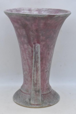 Burley Winter Art Deco 8" vase, mottled purple - 4