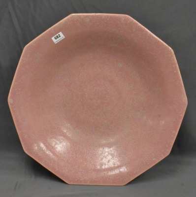 Roseville Tuscany 174-12" bowl, pink - 5