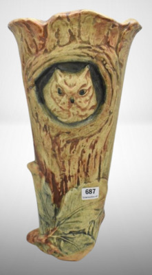 Weller Woodcraft Owl wall pocket