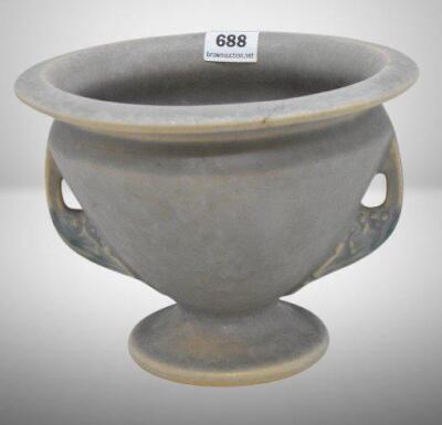 Roseville Tuscany 4"h vase, gray