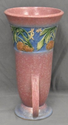 Roseville Baneda 593-8" vase, pink - 4