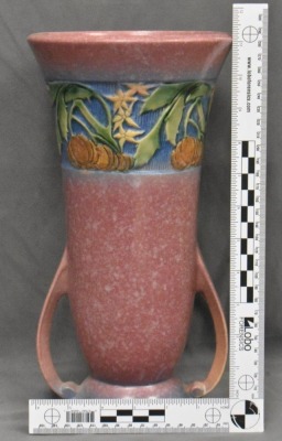 Roseville Baneda 593-8" vase, pink - 8