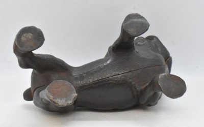 Cast Iron bull dog bank - 5