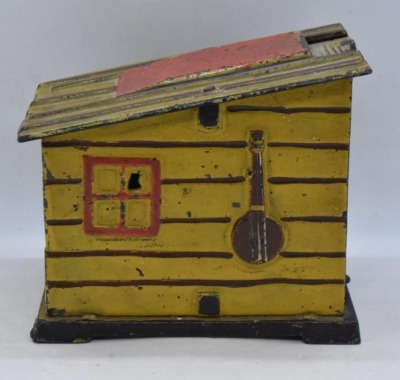 J.E. Stevens "Cabin" mechanical bank - 2