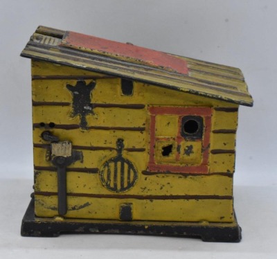 J.E. Stevens "Cabin" mechanical bank - 4