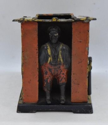 J.E. Stevens "Cabin" mechanical bank - 5