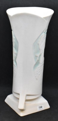 Roseville Silhouette 787-10" white vase, Nude - 3