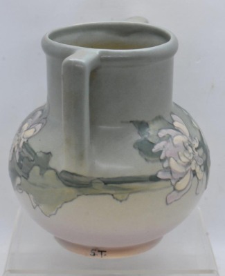 Weller Hudson 6" floral vase, artist initialed by Sarah Timberlake - 2