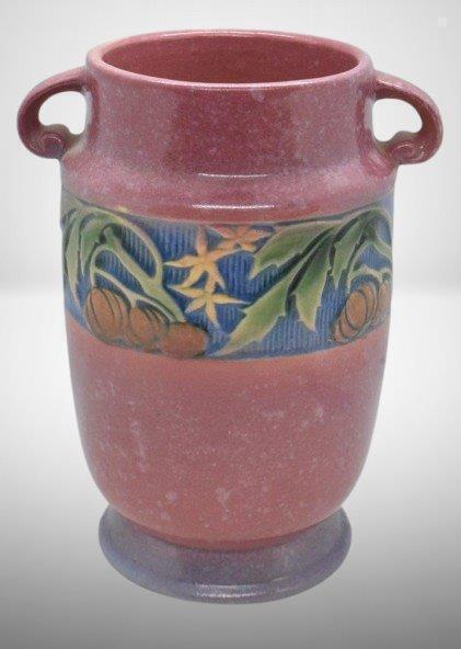 Roseville Baneda 610-7" vase, pink