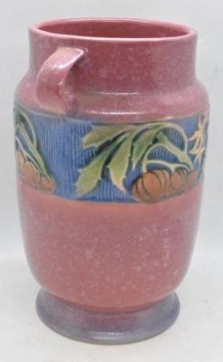 Roseville Baneda 610-7" vase, pink - 2