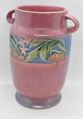 Roseville Baneda 610-7" vase, pink - 3