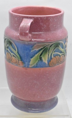 Roseville Baneda 610-7" vase, pink - 5