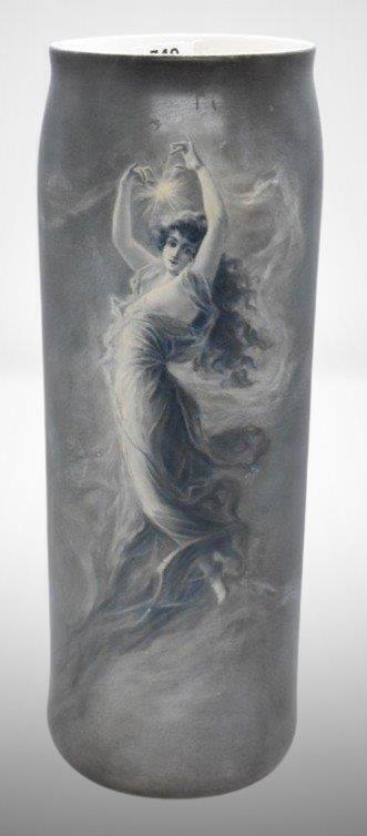 Lenox Belleek "The Morning Star" 11" vase, artist signed M. Krickel