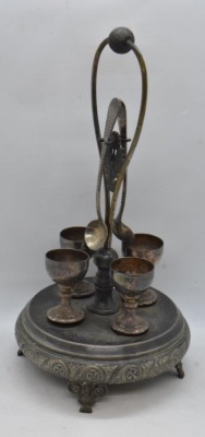 Mrkd. Acme Silver Co. Toronto 9" egg stand - 4