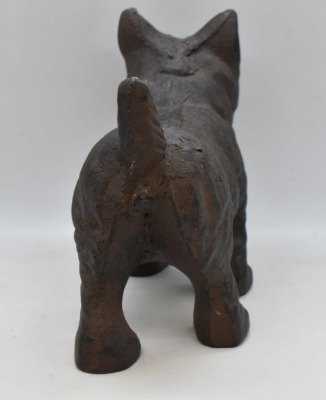 Cast Iron Scottie Dog door stop, 5" x 9" - 5