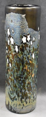 Mrkd. Waterford Evolution 15" vase by Robert Held, Moon and Stars - 2