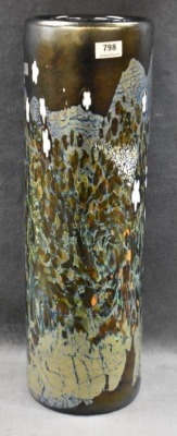 Mrkd. Waterford Evolution 15" vase by Robert Held, Moon and Stars - 6