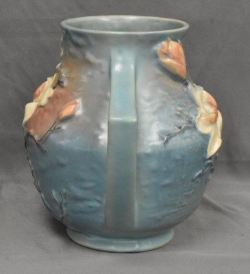 Roseville Magnolia 91-8" vase, blue - 2