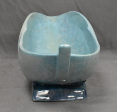 Roseville Wincraft 228-12" console bowl, turquoise/ blue - 2