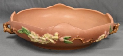 Roseville Apple Blossom 330-10" bowl, pink - 3