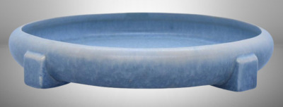 Roseville Rozane Pattern buttressed 395-9" bowl, lt. blue