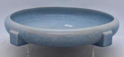 Roseville Rozane Pattern buttressed 395-9" bowl, lt. blue - 3