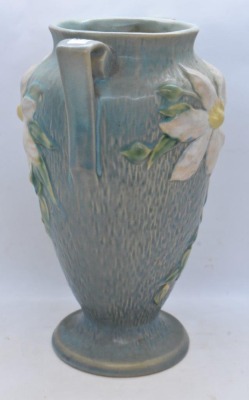 Roseville Clematis 111-10" vase, blue - 2