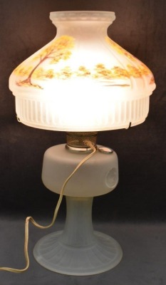 Aladdin Model 23 70th Anniversary 20" tall elec. lamp w/ reverse HP shade - 4