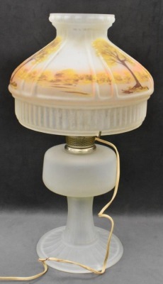 Aladdin Model 23 70th Anniversary 20" tall elec. lamp w/ reverse HP shade - 6