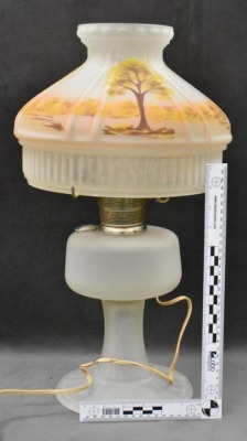 Aladdin Model 23 70th Anniversary 20" tall elec. lamp w/ reverse HP shade - 7