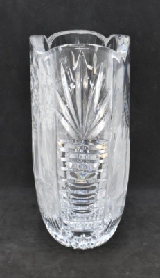 Waterford Nativity engraved crystal 8" vase - 3