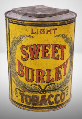 Light Sweet Burley Tobacco store counter tin